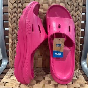 HOKA Ora Recovery Slide 3 Pink Yarrow Mens Size 12 Womens size 14